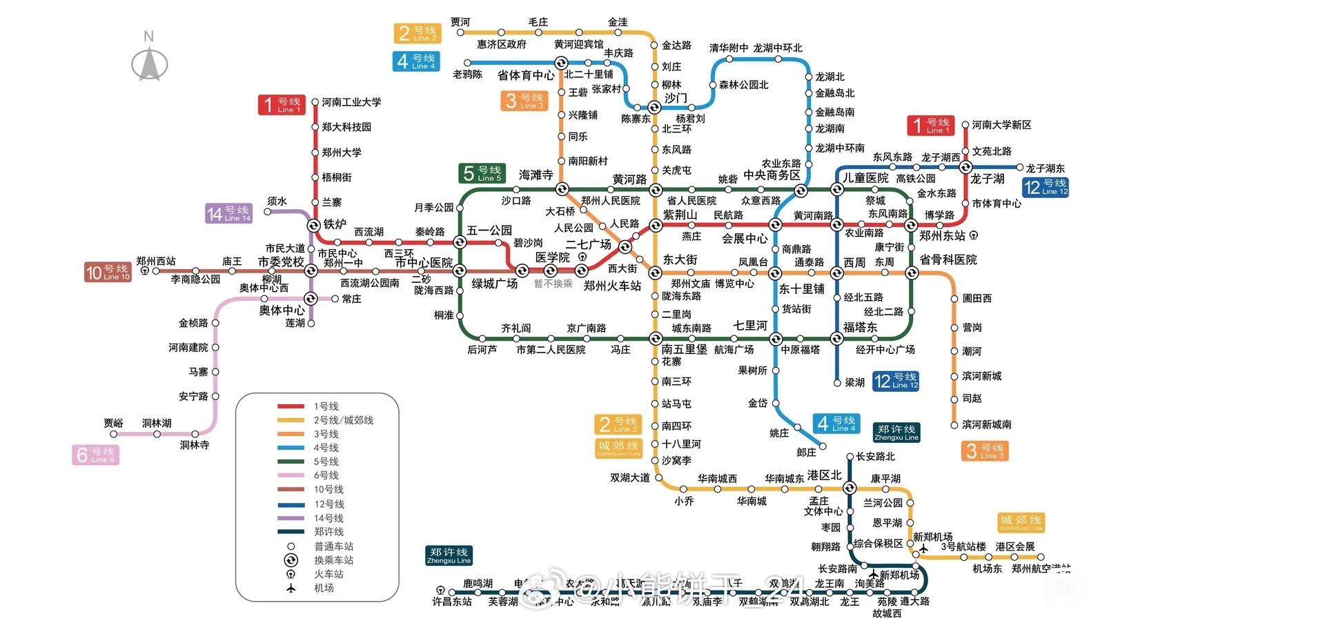 郑州地铁最新线路图概览及概览分析