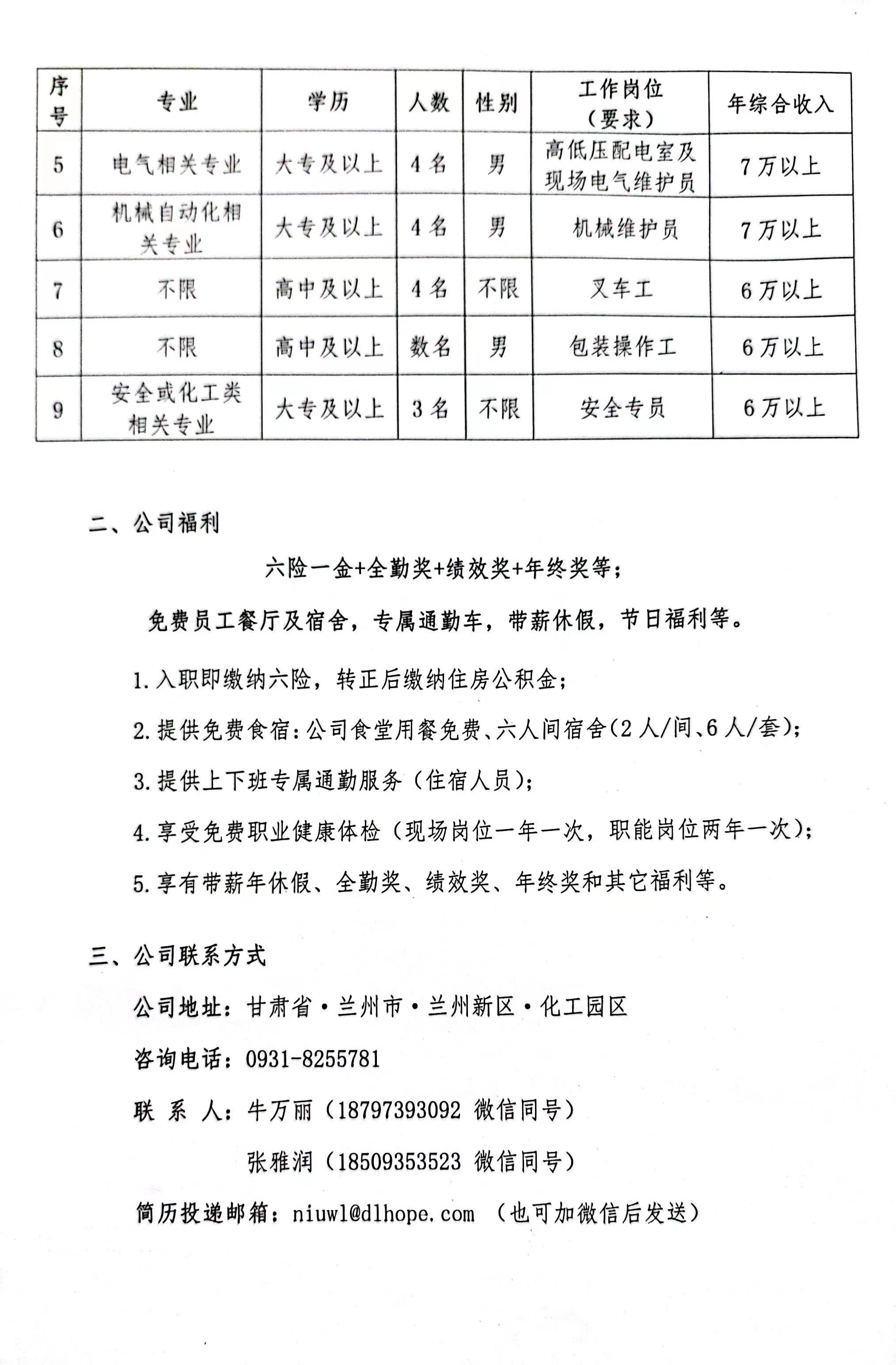 兰州蓝星化工最新招聘启事及职位空缺